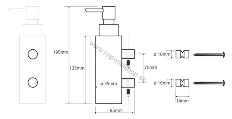 BEMETA OMEGA Dávkovač mydla 104609172
