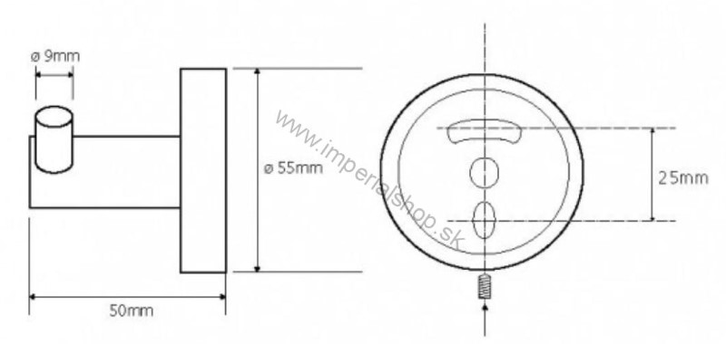 BEMETA OMEGA Vešiačik 104106032