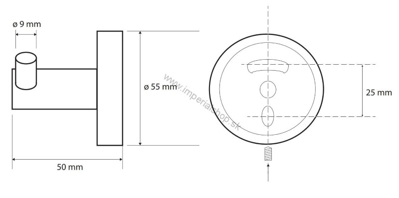 BEMETA DARK Vešiačik dvojitý 104106030