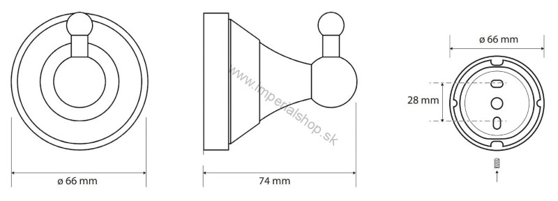 BEMETA KERA Vešiačik 144706017