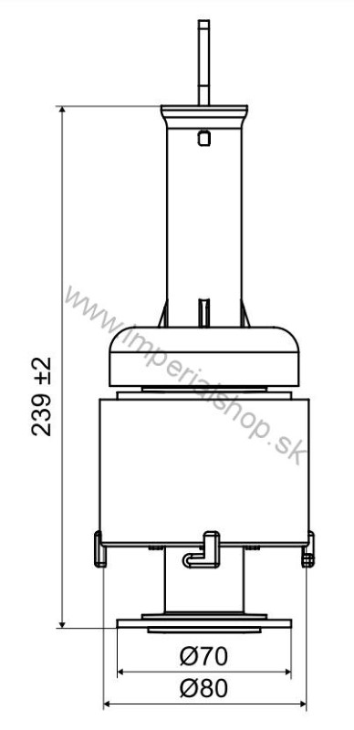 Vypúšťacie WC zariadenie P-2466A/I