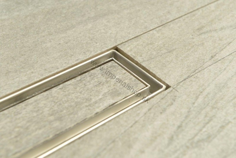 MANUS PIASTRA nerezový sprchový kanálik s roštom pre vloženie dlažby, 1050x130x55 mm