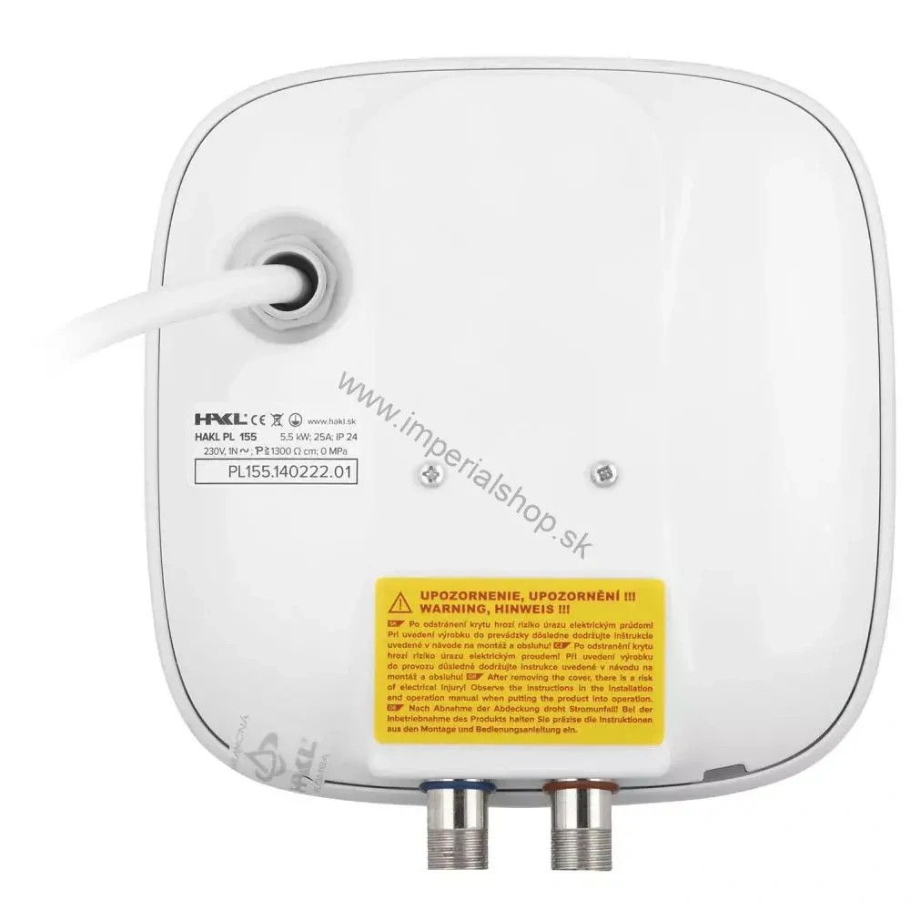 HAKL PL SET 4,5kW ohr. s vaňovou klas. bat., 18/150cm IconicLine