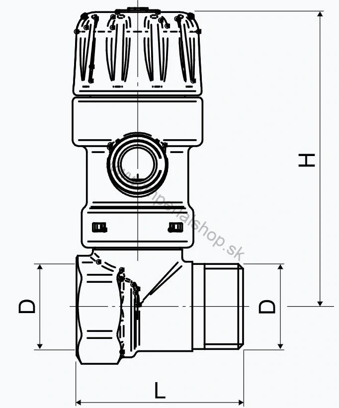 Poistný ventil pod bojler 1/2" 6,7 bar T-3160