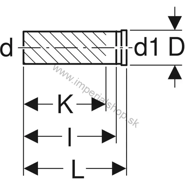 GEBERIT Pripájacie hrdlo Geberit PE so zásuvnou tvarovkou, pre závesné WC