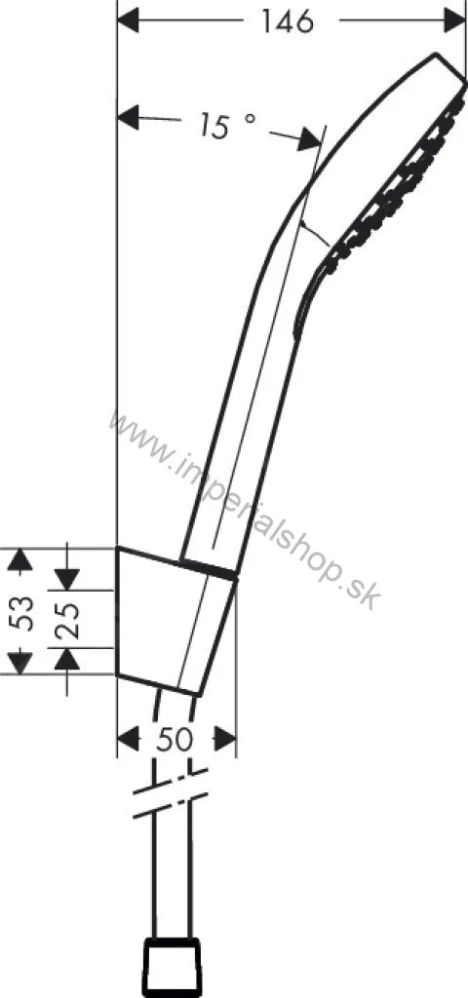HANSGROHE Croma Select E 1jet sprchový set 160cm - 26412400