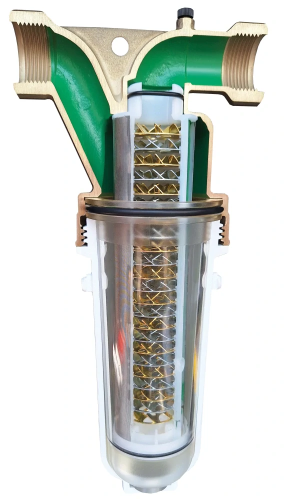 CALEFFI eCAL Elektrolytické zariadenie proti tvorbe vodného kameňa s filtrom a magnetom - 537761