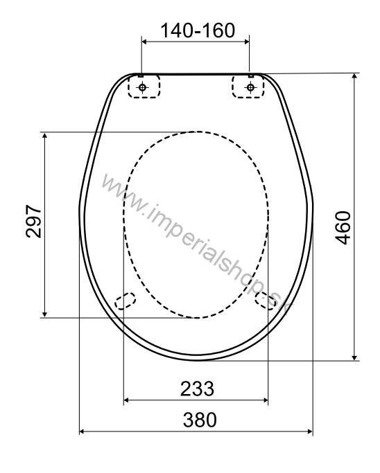 WC sedátko P-3557 antibakteriálne