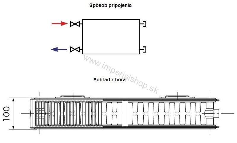 KORADO Radiátor 22K 500/700
