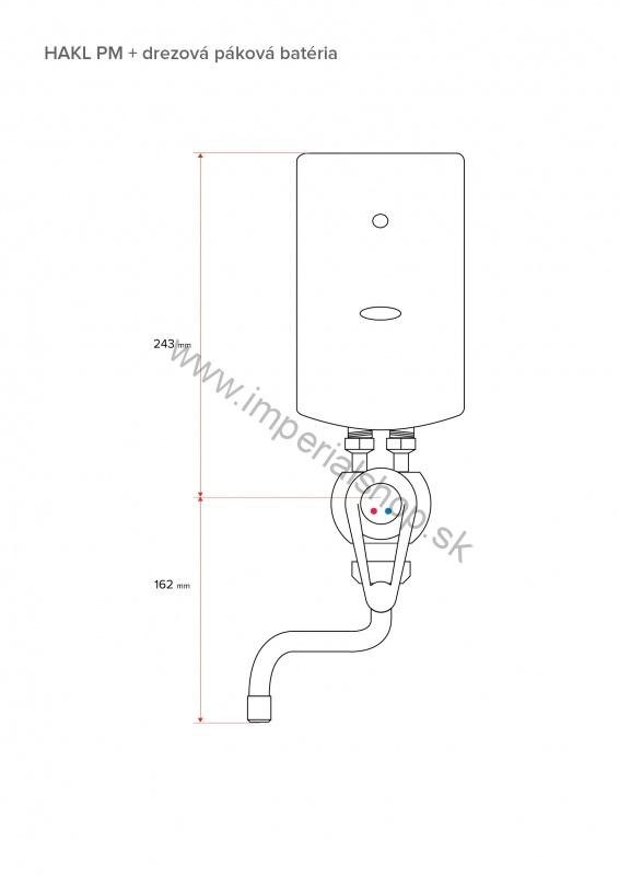 HAKL PM-B 145 + 30cm drezová batéria páková