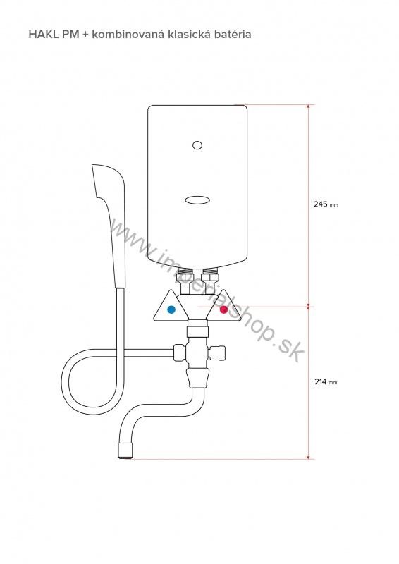 HAKL PM-B 145 + 15cm kombinovaná batéria
