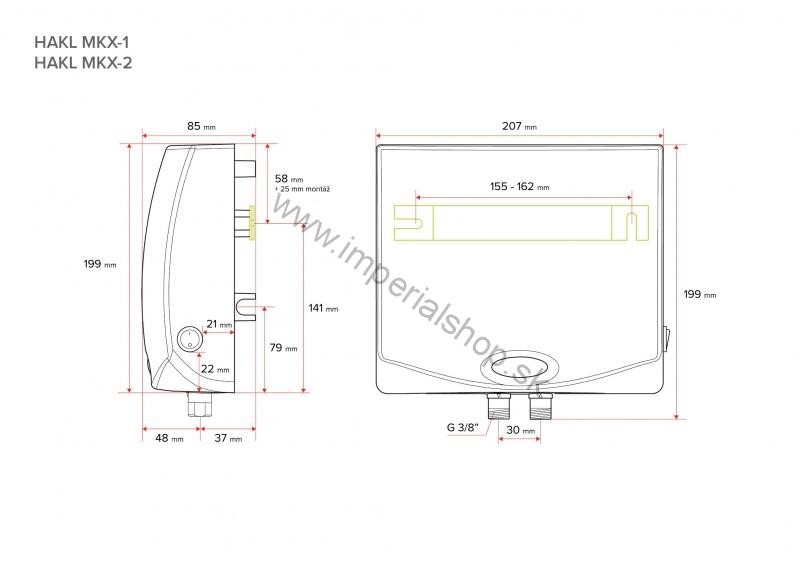 HAKL MX 2209 + 30cm kombinovaná batéria