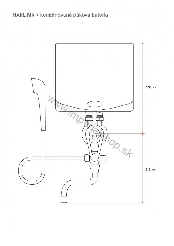 HAKL MK-2 211 + 18cm kombinovaná batéria páková