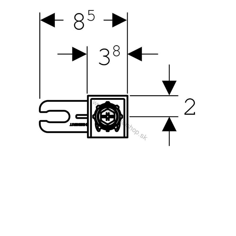 GEBERIT Súprava stenových kotiev Duofix pre samostatnú inštaláciu 111.815.00.1