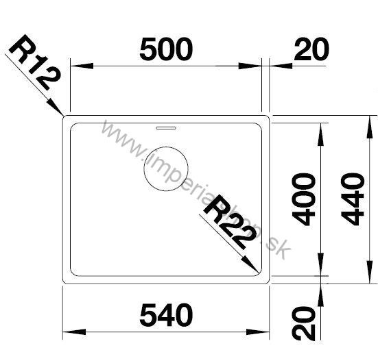 BLANCO ANDANO 500-IF hodvábny lesk 522965