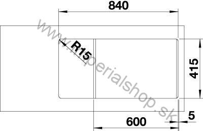 BLANCO FAVUM XL 6 S antracit 524233