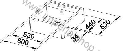 BLANCO PANOR 60 - 1 otvor