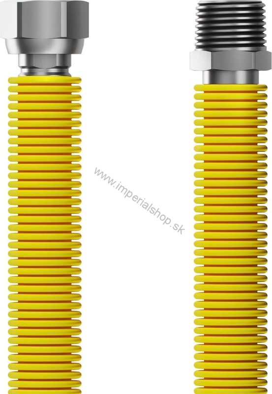 Nerezová plynová flexi hadica 1/2" x 1/2" MF - 75-150CM