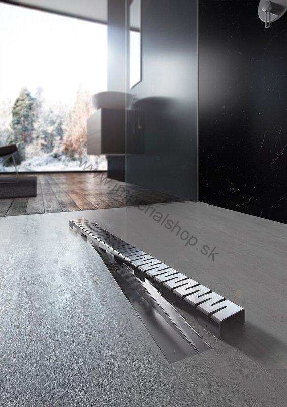 ALCADRAIN ZIP-750L Podlahový rošt pre líniový žľab - lesklý