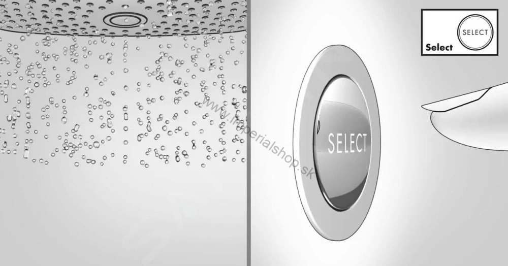 HANSGROHE Croma Select E - Set sprchovej hlavice, 3 prúdy, držiaku a hadice 1,25 m, biela/chróm 26425400