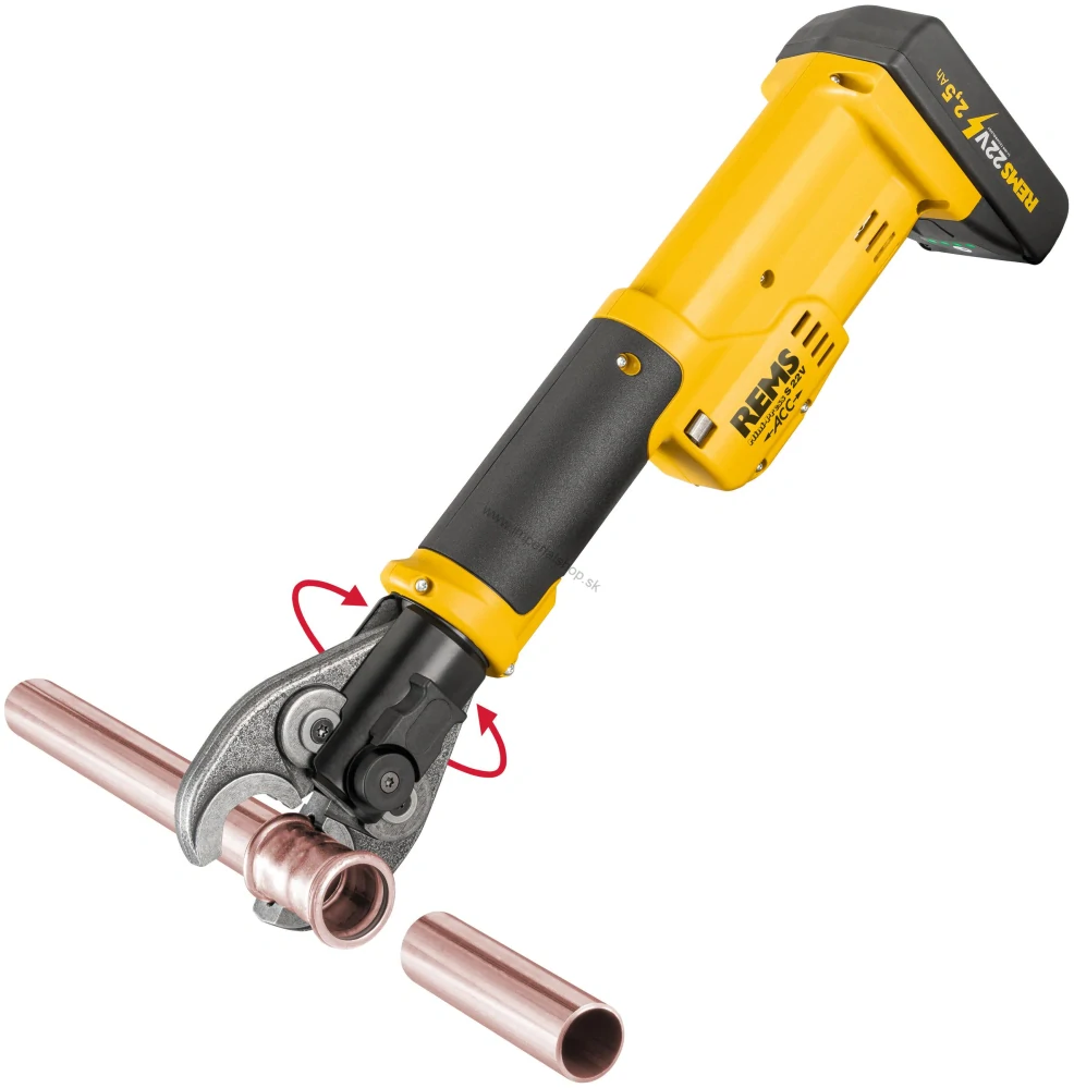 REMS Mini-Press S 22V ACC Basic-Pack + 3 čeľuste U16+20+25 v kufri L-Boxx - 578904