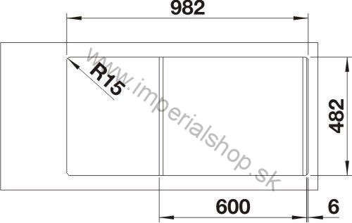 BLANCO LEMIS 45 S-IF Mini leštená nerez 525115