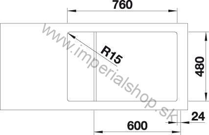 BLANCO LEMIS XL 6 S-IF Compact leštená nerez 525111