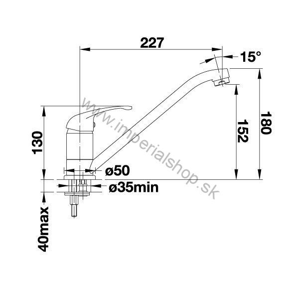 BLANCO DARAS-F chróm