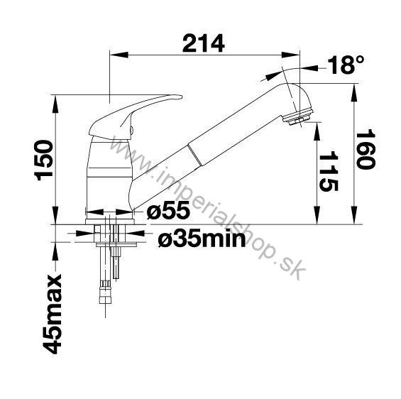 BLANCO DARAS-S-F chróm
