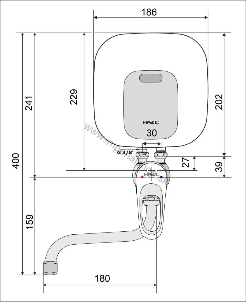 HAKL PL SET 5,5kW ohr. s drezovou pák. bat., 18cm IconicLine