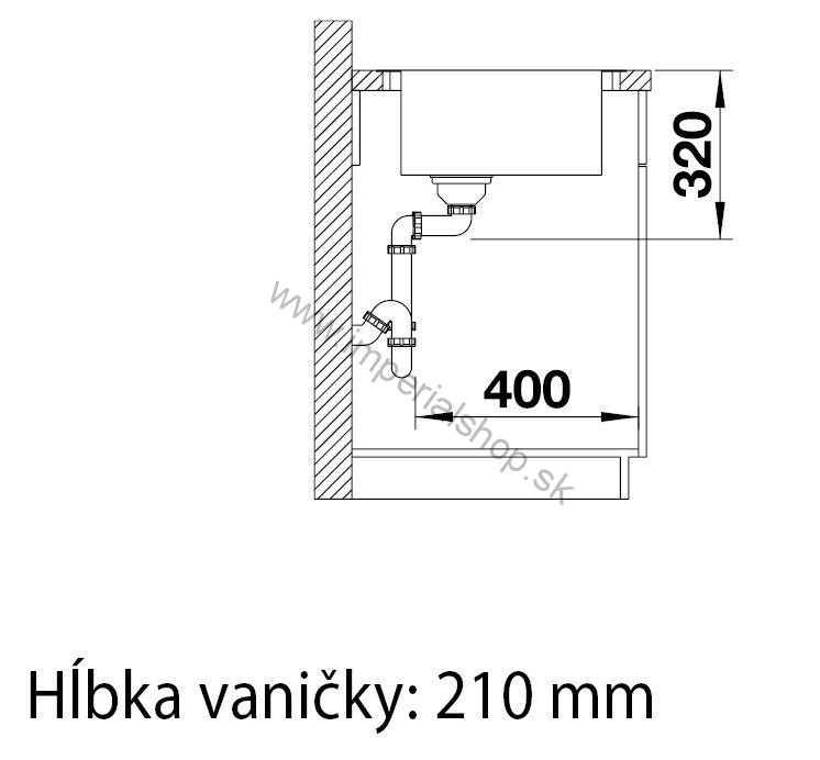 BLANCO ANDANO XL 6 S-IF Compact s excentrickým ovládaním nerez, hodvábny lesk, vanička vpravo 523001