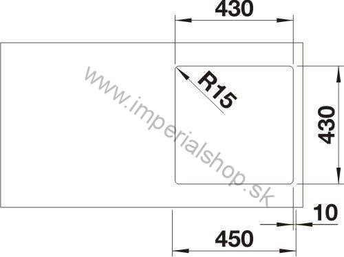 BLANCO ANDANO 400-IF hodvábny lesk 522957