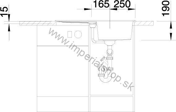 BLANCO METRA 45 S biela 513187