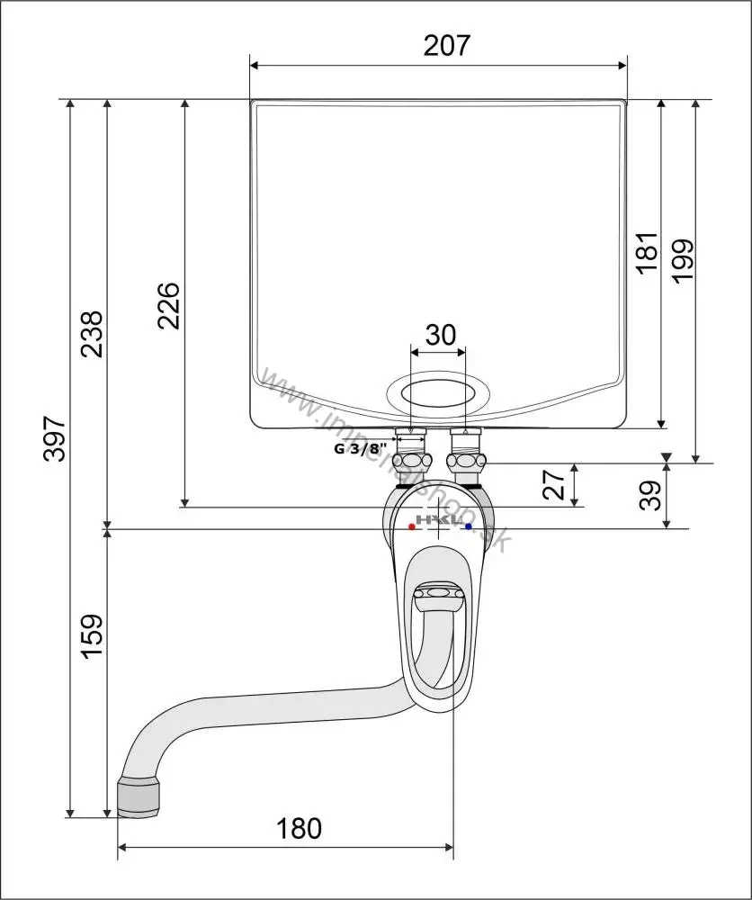 HAKL MK SET 4,5kW ohr. s drezovou pák. bat., 18cm IconicLine