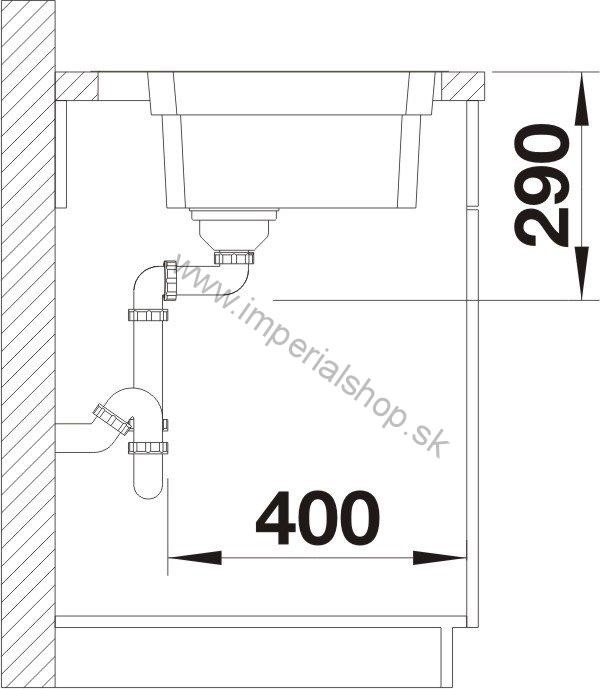 BLANCO ETAGON 500-IF/A s tiahlom hodvábny lesk s tiahlom 521748