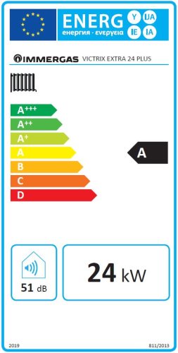 Immergas VICTRIX Extra 24 PLUS - energetický štítok