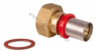Lisovací PEX Prechod DG 26 x 3/4" Prevlečnou Maticou+Tesnenie