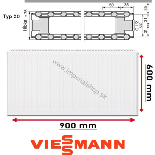 VIESSMANN Radiátor Typ 20 600/900