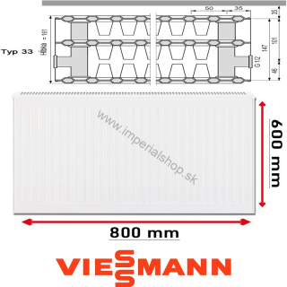 VIESSMANN Radiátor Typ 33 600/800