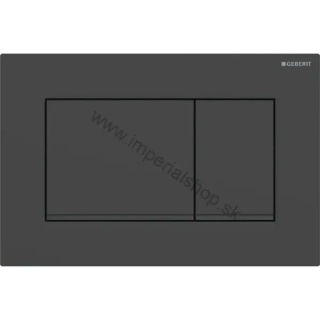 GEBERIT Ovládacie tlačidlo Geberit Sigma30, pre dvojité splachovanie čierne matné / čierne 115.883.16.1