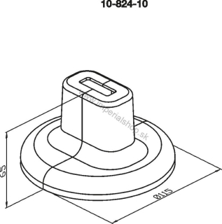Krytka spodného profilu na stojanovú konzolu Standfix