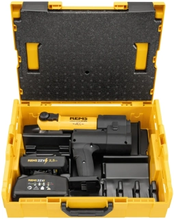 REMS Akku-Press E 22V ACC  Basic-Pack v plastovom kufri L-Boxx 576017