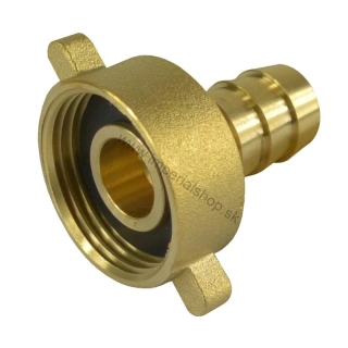 Hadicová prípojka 1" x 3/4" (20mm) s maticou MOSADZ