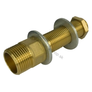 Mosadzné predĺženie do bytového jadra 1/2" x 3/4" 75mm