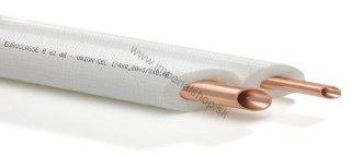 Chladivová rúra DUO 10+16, predizolované potrubie 10/16 3/8" + 5/8"x1mm, 25m balenie