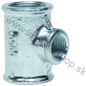 Pozinkovaný T-Kus redukovaný 130 3/4" x 1/2"