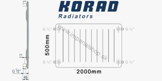 KORAD Radiátor 10K 500/2000