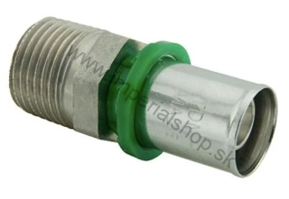Lisovací PEX DG prechod na závit 16 x 1/2" vonkajší