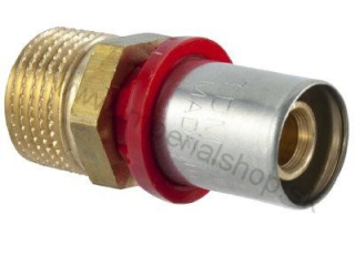 Lisovací PEX DG prechod na závit 16 x 3/4" vonkajší