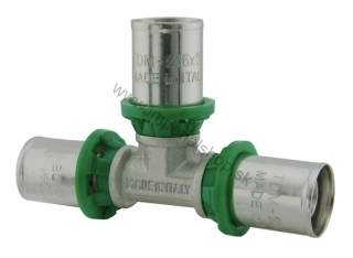 Lisovací PEX T-kus redukovaný 20 x 20 x 16